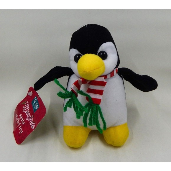 Fun World Christmas Penguin and Bear Plush Lot of 3 MerryBrite Stuffed Animals - Picture 9 of 9